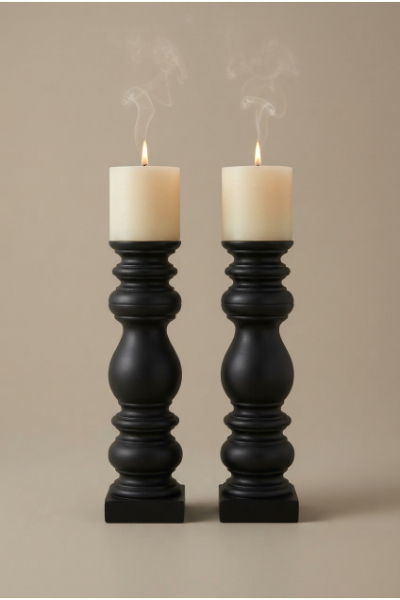 Candle Holder - The Classic - Black